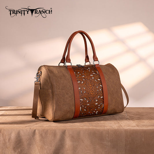 Trinity Ranch Tooled Weekender Bag