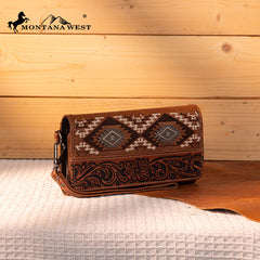Montana West Tooled Embroidered Collection Wallet