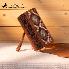 Montana West Tooled Embroidered Collection Wallet