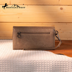Montana West Tooled Embroidered Collection Wallet