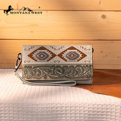 Montana West Tooled Embroidered Collection Wallet