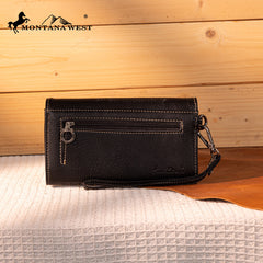 Montana West Tooled Embroidered Collection Wallet