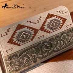 Montana West Tooled Embroidered Collection Wallet