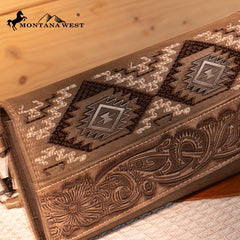 Montana West Tooled Embroidered Collection Wallet
