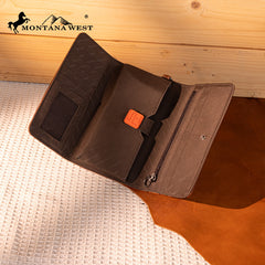 Montana West Tooled Embroidered Collection Wallet