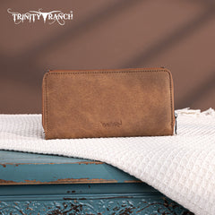 Trinity Ranch Floral Aztec Tooled Collection Wallet