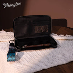 Wrangler Pailsey Printed Wristlet Wallet