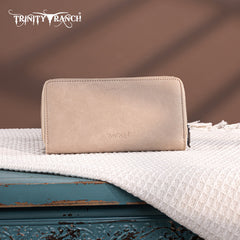 Trinity Ranch Floral Aztec Tooled Collection Wallet