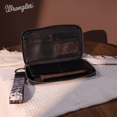 Wrangler Pailsey Printed Wristlet Wallet