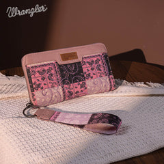 Wrangler Pailsey Printed Wristlet Wallet