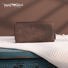 Trinity Ranch Floral Aztec Tooled Collection Wallet