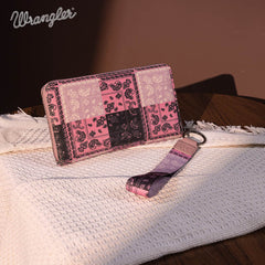 Wrangler Pailsey Printed Wristlet Wallet