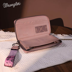 Wrangler Pailsey Printed Wristlet Wallet