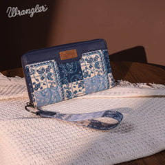 Wrangler Pailsey Printed Wristlet Wallet