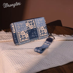 Wrangler Pailsey Printed Wristlet Wallet