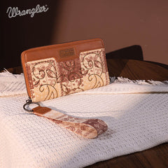 Wrangler Pailsey Printed Wristlet Wallet