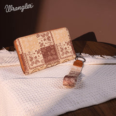 Wrangler Pailsey Printed Wristlet Wallet