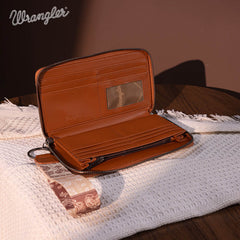 Wrangler Pailsey Printed Wristlet Wallet