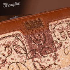 Wrangler Pailsey Printed Wristlet Wallet