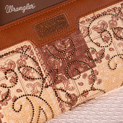 Wrangler Pailsey Printed Wristlet Wallet