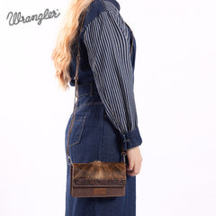 Wrangler Genuine Hair-On Cowhide Mini Crossbody