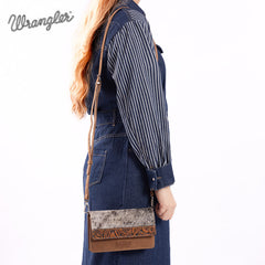 Wrangler Genuine Hair-On Cowhide Mini Crossbody