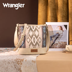 Wrangler Aztec Print Canvas Bucket Bag