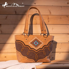 Montana West Aztec Concealed Carry Tote Set