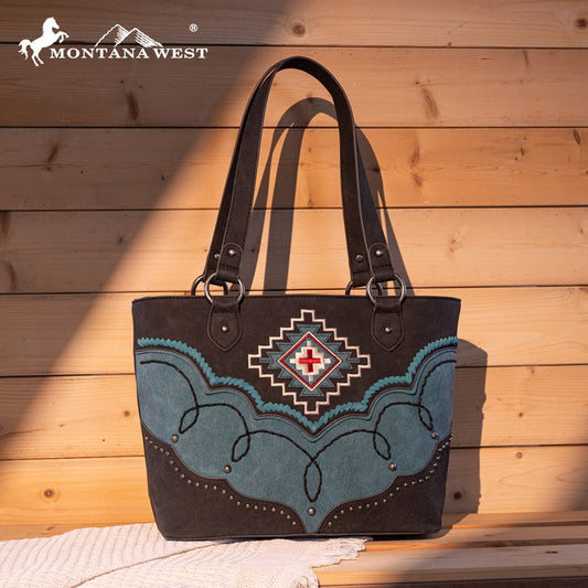 Montana West Aztec Concealed Carry Tote Set