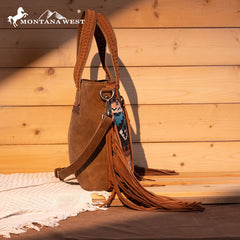 Montana West Tooled Western Carry Tote Bag Set