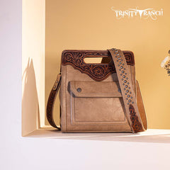 Trinity Ranch Floral Tooled Crossbody Bag