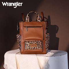 Wrangler Multi-function Leather Backpack