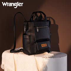 Wrangler Multi-function Leather Backpack