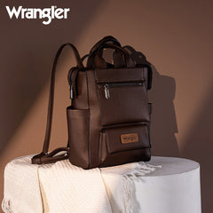 Wrangler Multi-function Leather Backpack