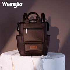 Wrangler Multi-function Leather Backpack