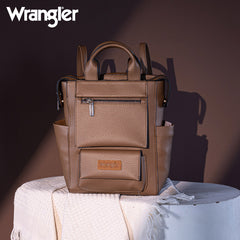 Wrangler Multi-function Leather Backpack