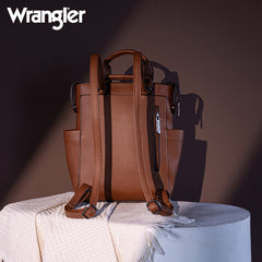 Wrangler Multi-function Leather Backpack