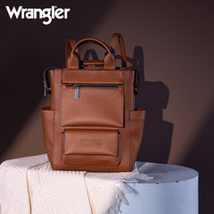 Wrangler Multi-function Leather Backpack