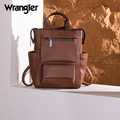 Wrangler Multi-function Leather Backpack