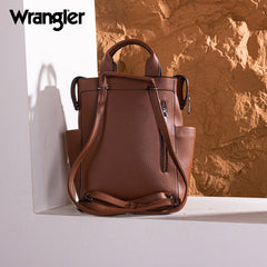 Wrangler Multi-function Leather Backpack