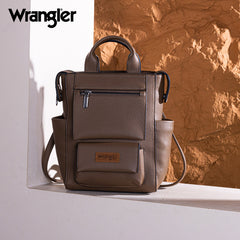 Wrangler Multi-function Leather Backpack