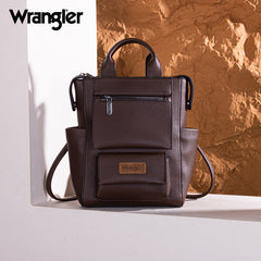 Wrangler Multi-function Leather Backpack