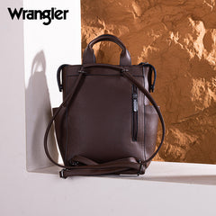 Wrangler Multi-function Leather Backpack