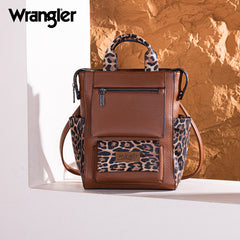 Wrangler Multi-function Leather Backpack