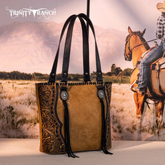 Trinity Ranch Floral Tooled Concealed Carry Tote Bag