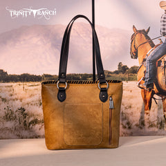 Trinity Ranch Floral Tooled Concealed Carry Tote Bag