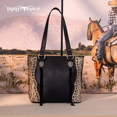 Trinity Ranch Floral Tooled Concealed Carry Tote Bag