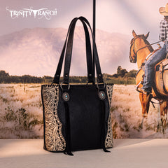 Trinity Ranch Floral Tooled Concealed Carry Tote Bag