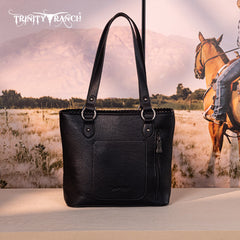 Trinity Ranch Floral Tooled Concealed Carry Tote Bag