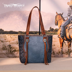 Trinity Ranch Floral Tooled Concealed Carry Tote Bag
